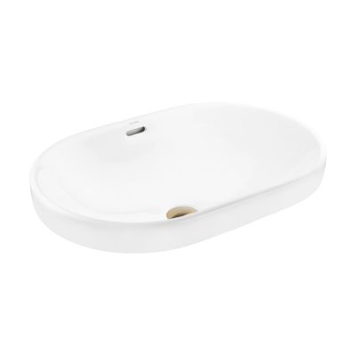 Umywalka 61x40 cm owalna wpuszczana biała 40823000 Oltens Tive