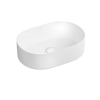 Umywalka 45x30 cm owalna nablatowa biała 40827000 Oltens Lom Thin