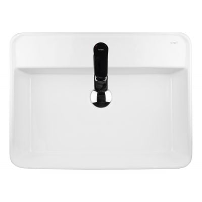 Umywalka 58x45 cm prostokątna ścienna-nablatowa biała 41812000 Oltens Duve