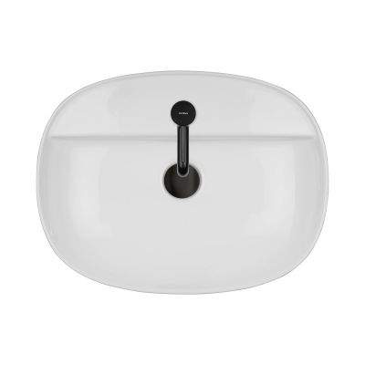 Umywalka 51x39 cm owalna nablatowa biała 41813000 Oltens Hamnes