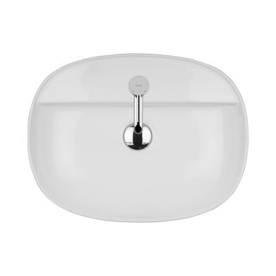 Umywalka 51x39 cm owalna nablatowa biała 41813000 Oltens Hamnes