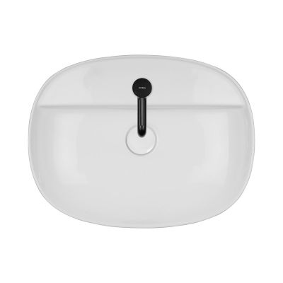 Umywalka 51x39 cm owalna nablatowa biała 41813000 Oltens Hamnes