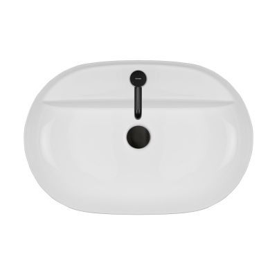 Umywalka 62x42 cm owalna nablatowa biała 41814000 Oltens Hamnes