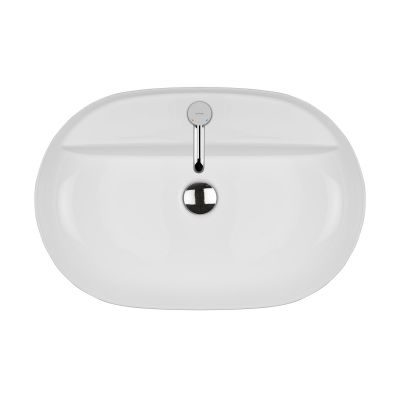 Umywalka 62x42 cm owalna nablatowa biała 41814000 Oltens Hamnes