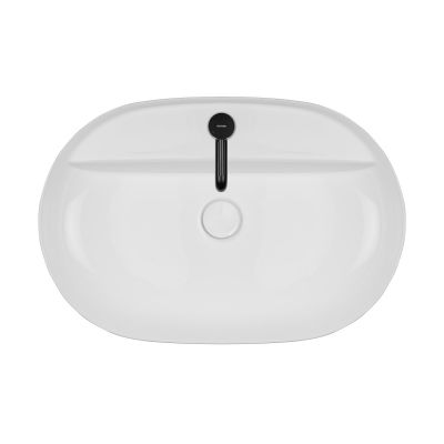 Umywalka 62x42 cm owalna nablatowa biała 41814000 Oltens Hamnes