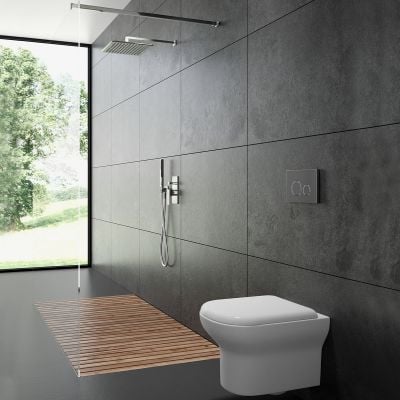 Przycisk spłukujący do wc chrom błyszczący 57102100 Oltens Lule