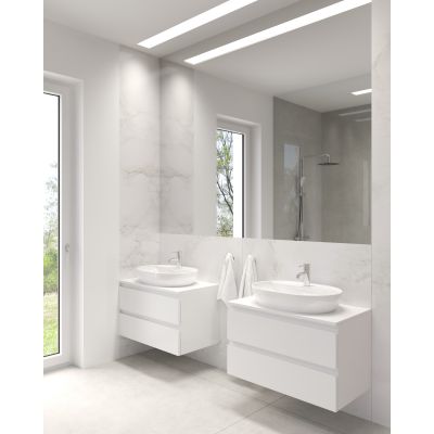 Umywalka 62x42 cm owalna nablatowa biała 41814000 Oltens Hamnes