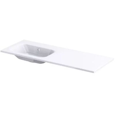 Umywalka 121x46 cm prostokątna meblowa biała UMEAR12092LBO Oristo Uni
