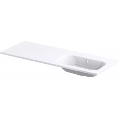 Umywalka 121x46 cm prostokątna meblowa biała UMEAR12092PBO Oristo Uni
