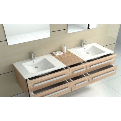 Umywalka 71.5x46.5 cm prostokątna wpuszczana biała REAU0190 Rea Dafne