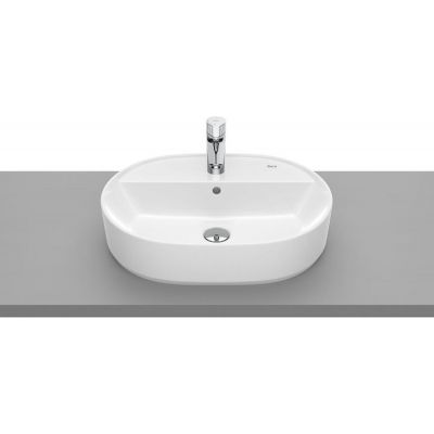 Umywalka 55x40 cm owalna nablatowa biała A3270Y0S00 Roca Gap
