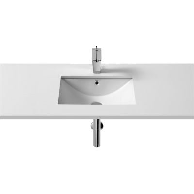 Umywalka 50x38 cm prostokątna wpuszczana-podblatowa biała A327114000 Roca Diverta