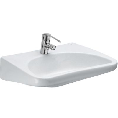 Umywalka 66x55 cm ścienna dla niepełnosprawnych biała A32723500P Roca Access Dostępna Łazienka