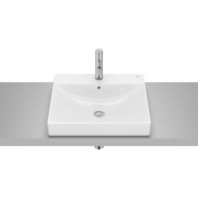Umywalka 50x45 cm prostokątna nablatowa biała A32768L000 Roca Ona