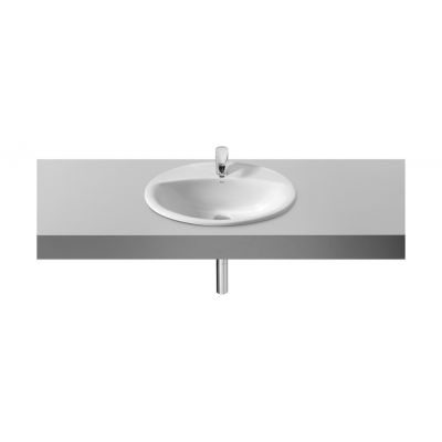 Umywalka 56x47 cm owalna wpuszczana biała A327865000 Roca Aloa