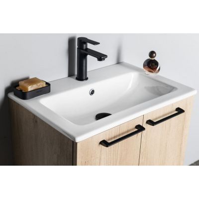 Umywalka 60x40 cm prostokątna meblowa biała 44060 Sapho Practico