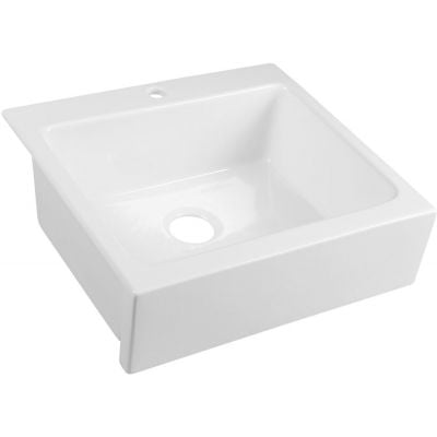 Zlewozmywak ceramiczny 66x62 cm biały 50166 Sapho Arya