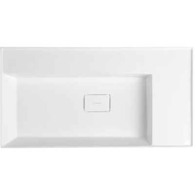 Umywalka 83x44 cm prostokątna ścienna-meblowa biała GU083L0 Sapho Godiva