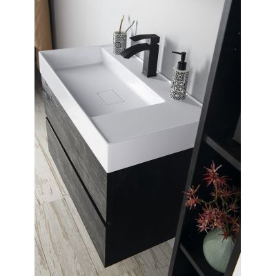 Umywalka 83x44 cm prostokątna ścienna-meblowa biała GU083L Sapho Godiva