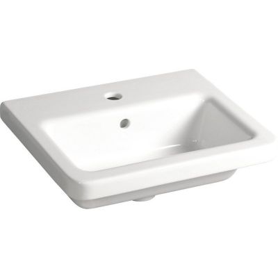 Umywalka 50x40 cm prostokątna ścienna-meblowa-wpuszczana biała KE050 Sapho City