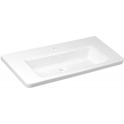 Umywalka 101.3x46 cm prostokątna ścienna-meblowa biała KE100 Sapho City