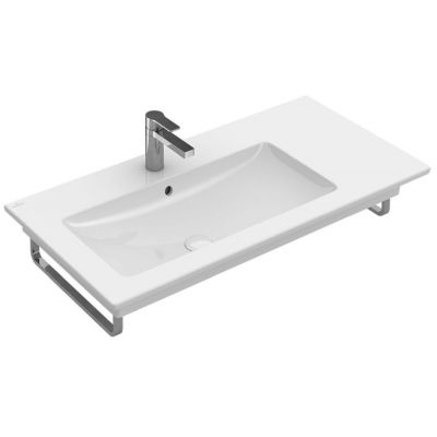 Umywalka 100x50 cm prostokątna ścienna-meblowa-z blatem biała 4134L1R1 Villeroy & Boch Venticello