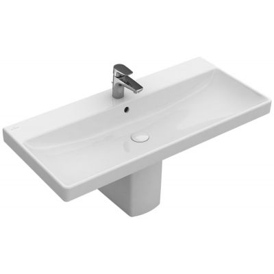 Umywalka 100x47 cm prostokątna ścienna-meblowa biała 4156A501 Villeroy & Boch Avento