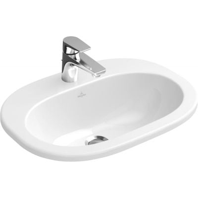 Umywalka 56x40.5 cm owalna wpuszczana biała 41615601 Villeroy & Boch O.Novo