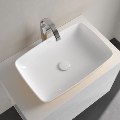 Umywalka 58x38.5 cm prostokątna nablatowa biała 417258BCW9 Villeroy & Boch Artis