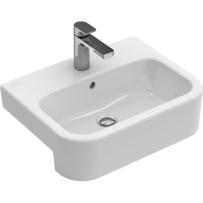 Umywalka 55x43 cm prostokątna biała 41905501 Villeroy & Boch Architectura