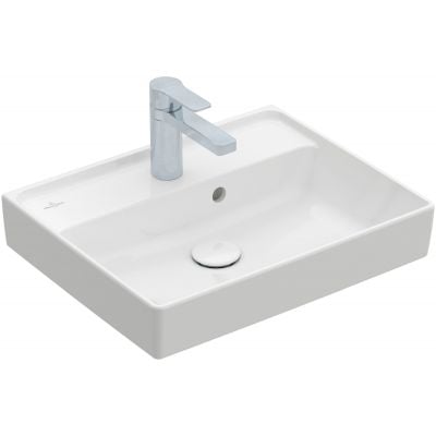 Umywalka 50x40 cm prostokątna ścienna-meblowa biała 43345G01 Villeroy & Boch Collaro