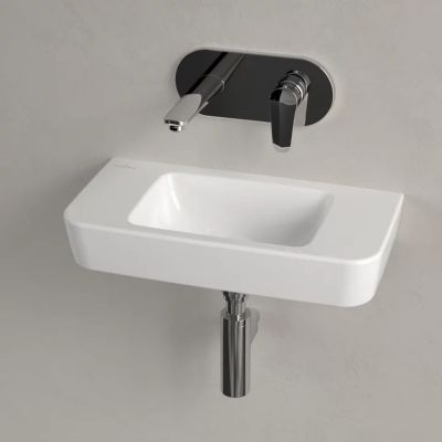 Umywalka 50x25 cm prostokątna ścienna biała 43425301 Villeroy & Boch O.Novo