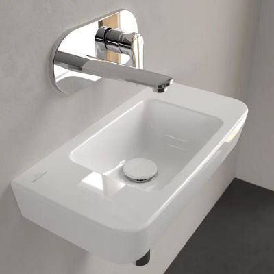Umywalka 50x25 cm prostokątna ścienna biała 43425301 Villeroy & Boch O.Novo