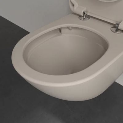 Miska WC wisząca bez kołnierza beż mat 4674T0AM Villeroy & Boch Antao