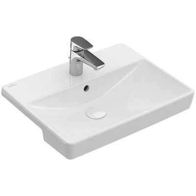 Umywalka 55x44 cm prostokątna biała 4A065501 Villeroy & Boch Avento