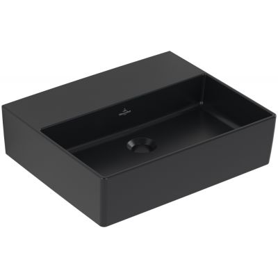 Umywalka 50x42 cm prostokątna ścienna czarna 4A2253R7 Villeroy & Boch Memento 2.0