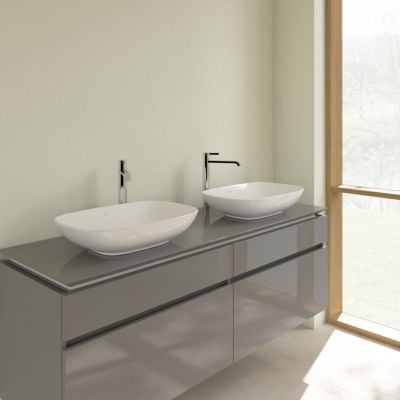 Umywalka 56x38 cm prostokątna nablatowa biała 4A4900R1 Villeroy & Boch Loop & Friends