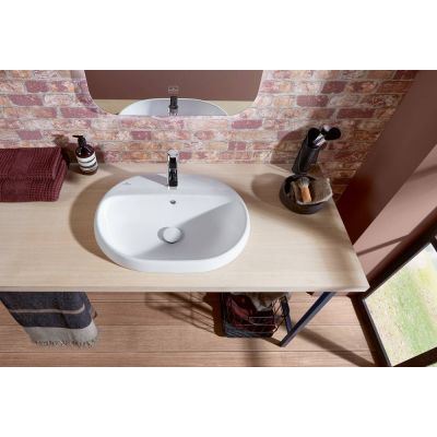 Umywalka 60x45 cm owalna wpuszczana biała 5A6660R1 Villeroy & Boch Architectura