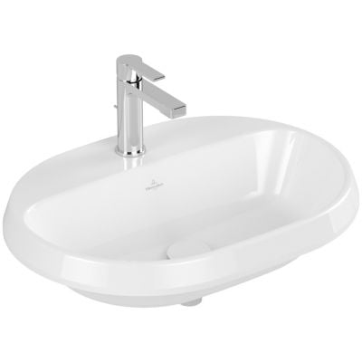 Umywalka 60x45 cm owalna wpuszczana biała 5A666101 Villeroy & Boch Architectura