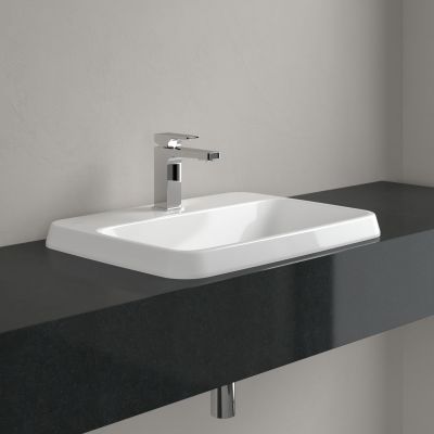 Umywalka 60x45 cm prostokątna wpuszczana biała 5A676101 Villeroy & Boch Architectura