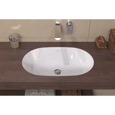 Umywalka 57x37.5 cm owalna podblatowa biała 5A7661R1 Villeroy & Boch Architectura