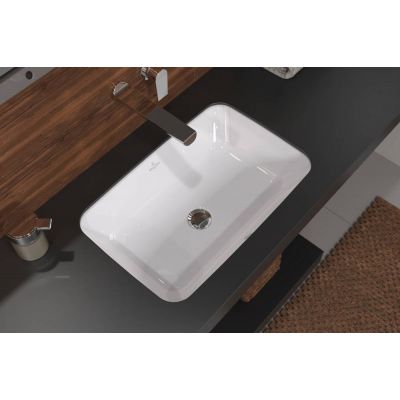 Umywalka 56x36 cm prostokątna podblatowa biała 5A776001 Villeroy & Boch Architectura