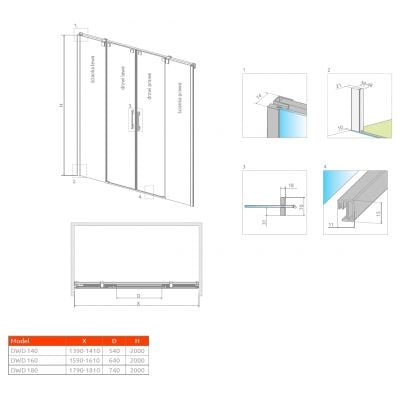 Zestaw Radaway 38026001 + Radaway 38022601