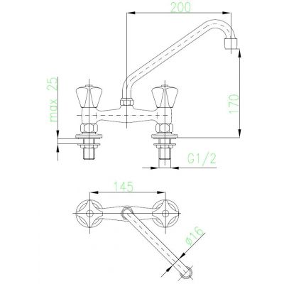 KFA Armatura Standard 30151000 bateria kuchenna