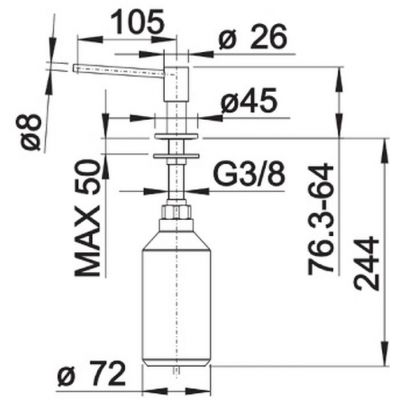 Blanco Piona 517667 dozownik do płynów