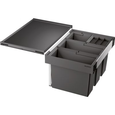 Sortownik na odpady 42 l czarny-szary 521474 Blanco Flexon II