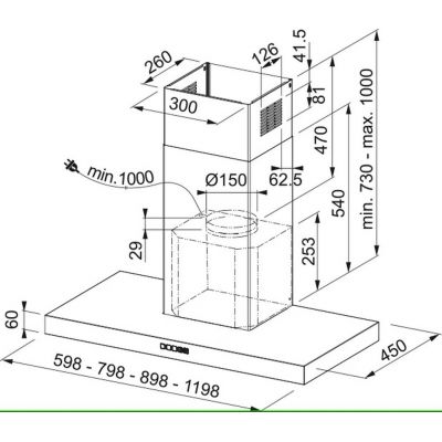 Okap kuchenny 90 cm stal 3250597294 Franke Tale