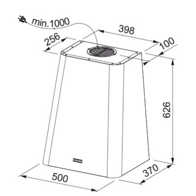 Okap przyścienny 50 cm 3350530199 Franke Smart
