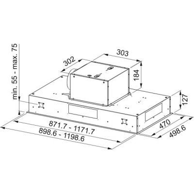 Okap kuchenny 90 cm stal 3500590184 Franke Maris