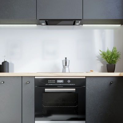 Okap kuchenny 60 cm podszafkowy czarny DESOLERO603BLACK Globalo Design Desolero